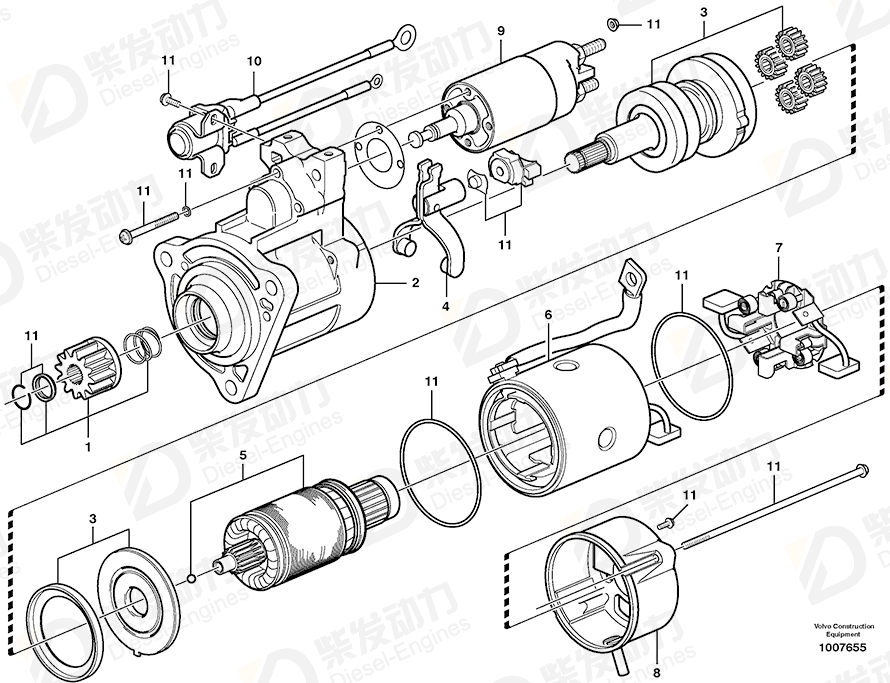 VOLVO Brush 20533527 Drawing