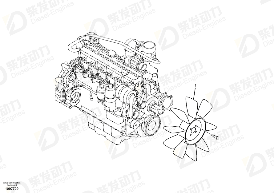 VOLVO Fan 14505630 Drawing