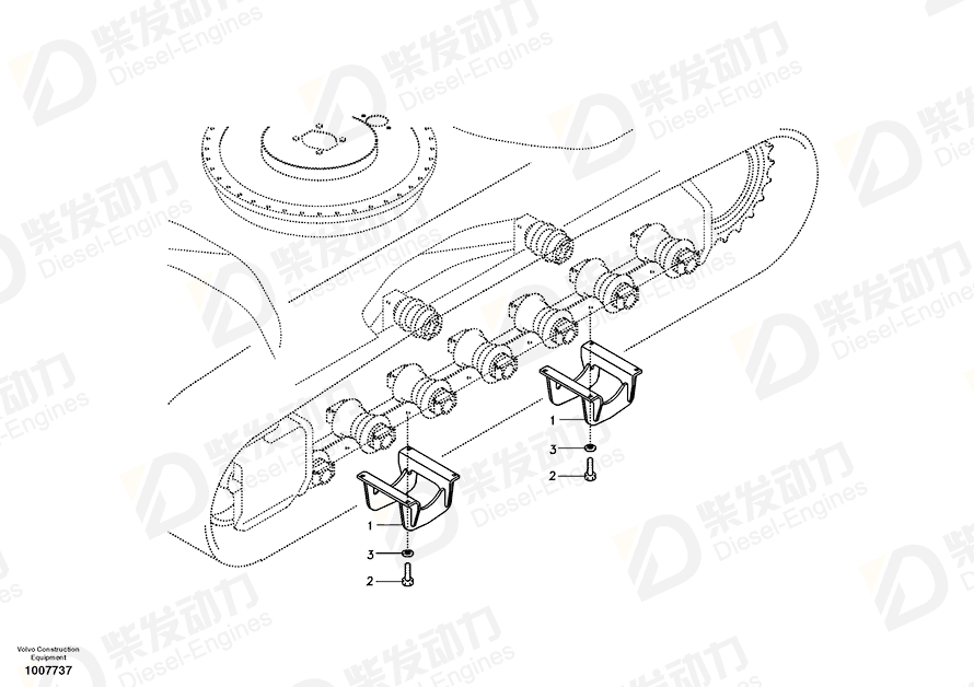 VOLVO Hexagon screw 990515 Drawing VOLVO Hexagon screw 990515 Drawing