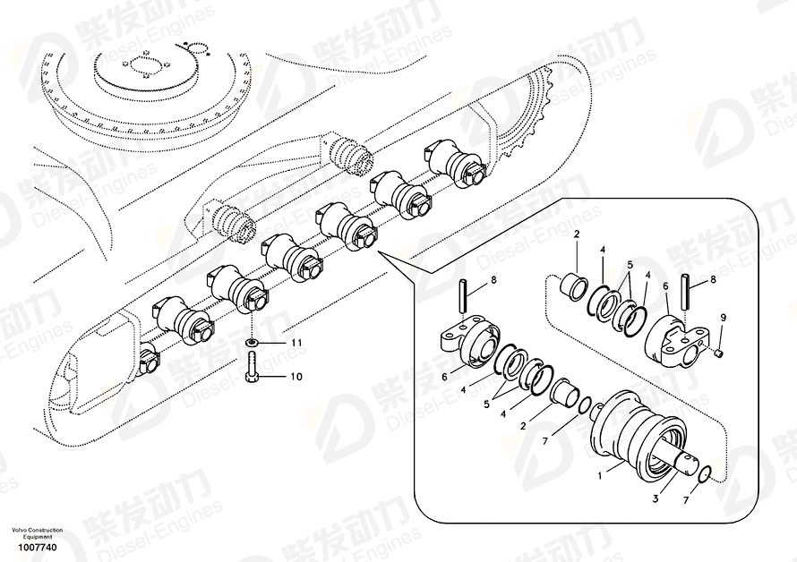 VOLVO Support 14573184 Drawing