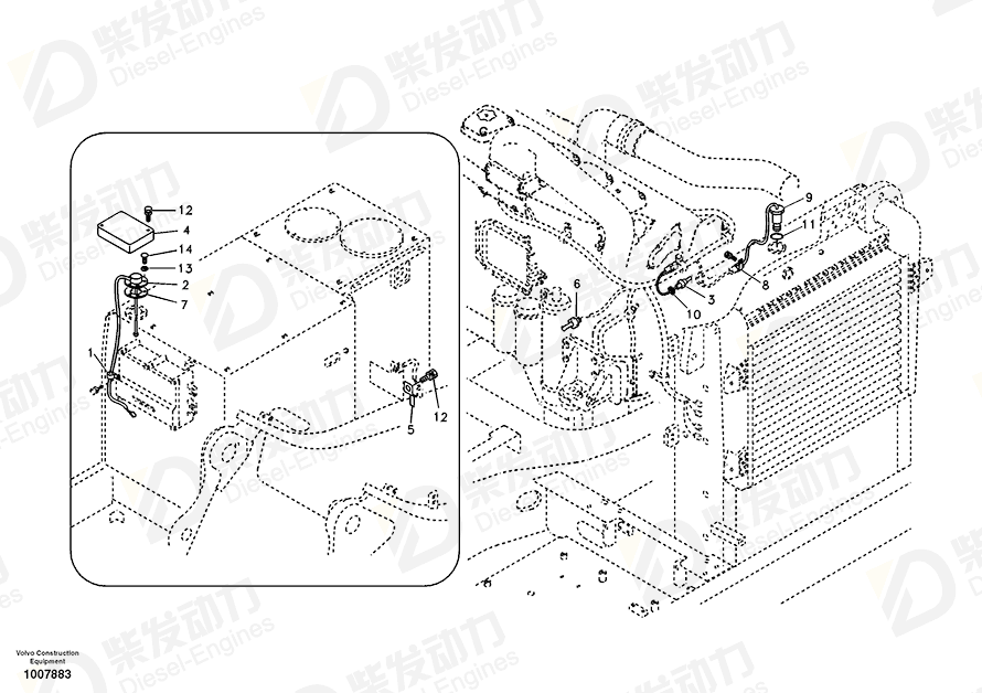 VOLVO Sensor SA2022-04750 Drawing