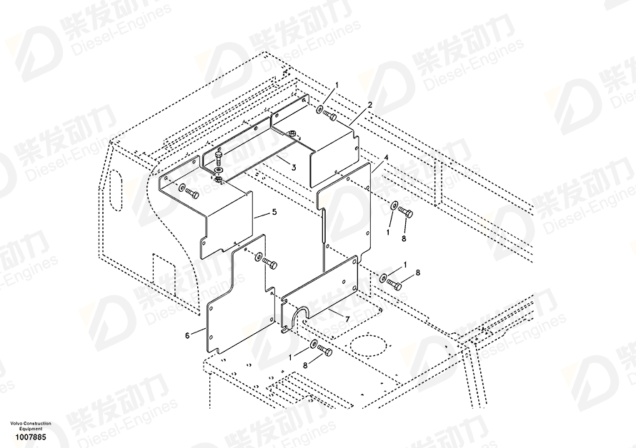 VOLVO Cover 14508954 Drawing