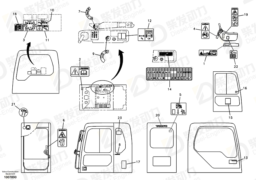 VOLVO Decal 14502014 Drawing