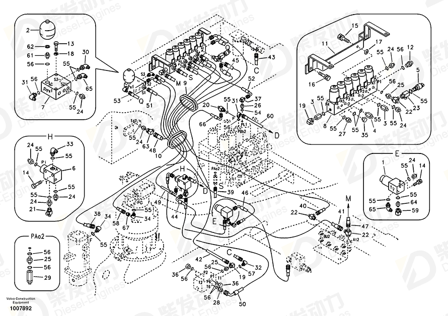 VOLVO Solenoid valve 14501235 Drawing