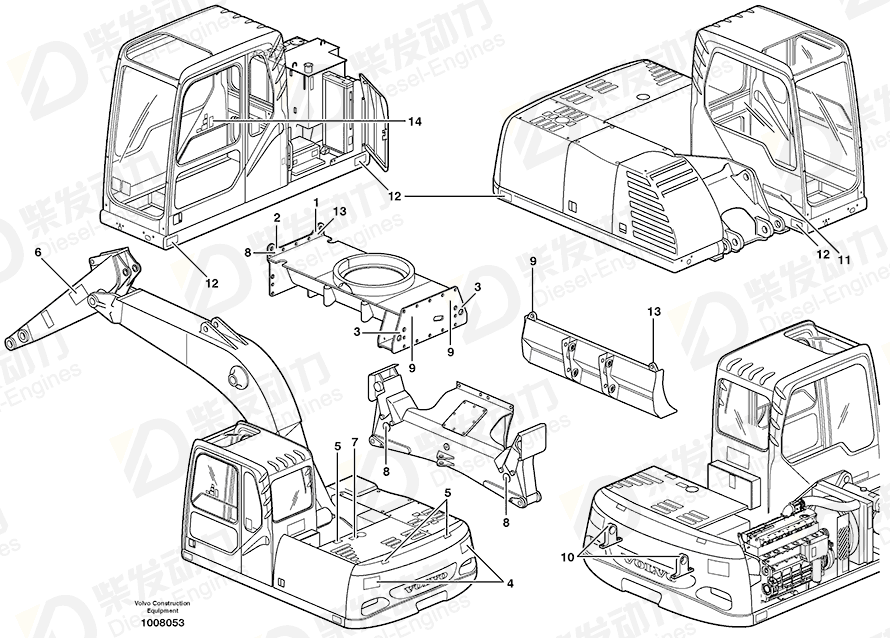 VOLVO Cross recessed screw 956076 Drawing VOLVO Cross recessed screw 956076 Drawing