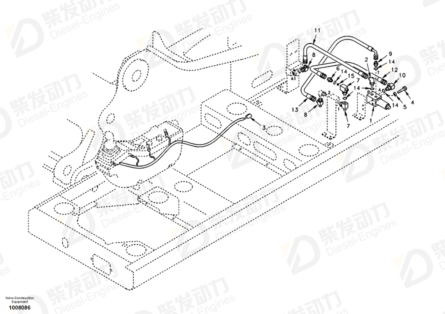VOLVO Wire harness 14509454 Drawing
