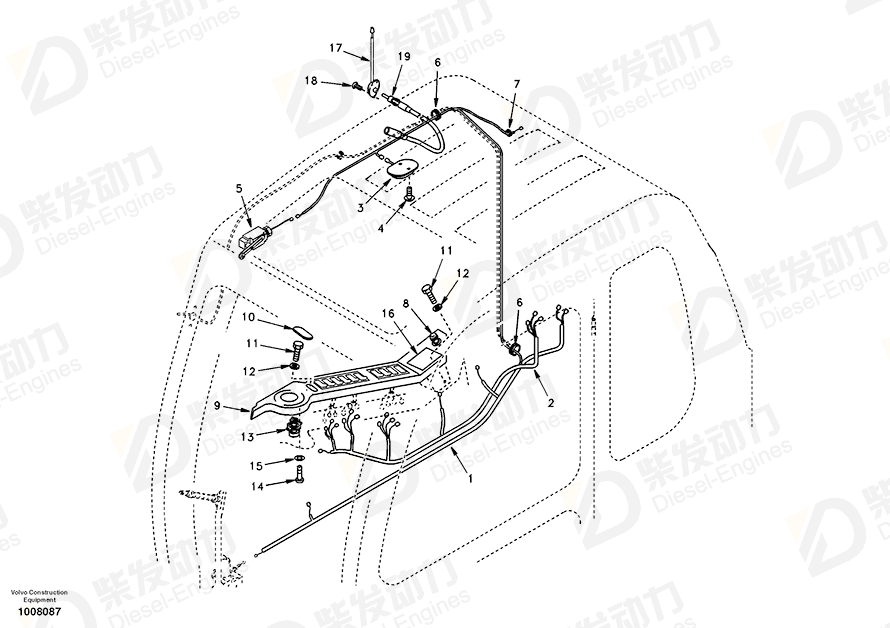 VOLVO Wire harness SA1122-03961 Drawing VOLVO Wire harness SA1122-03961 Drawing