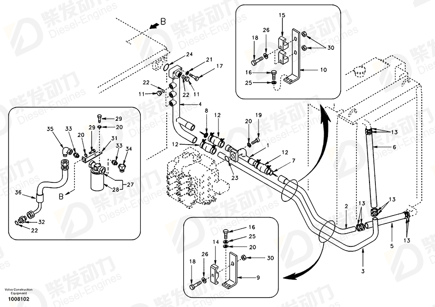 VOLVO Filter SA1042-00820 Drawing