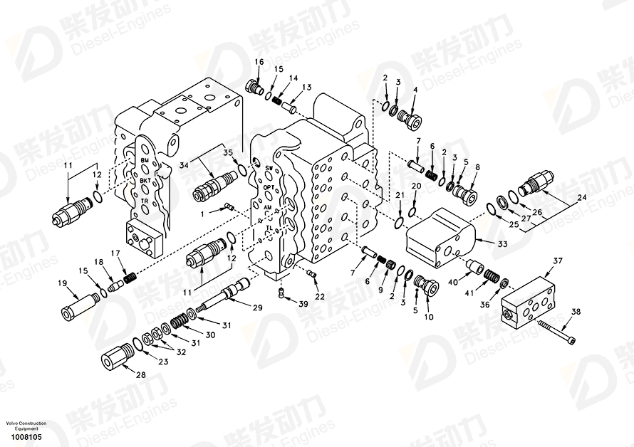 VOLVO RELIEF VALVE SA7270-30150 Drawing VOLVO RELIEF VALVE SA7270-30150 Drawing