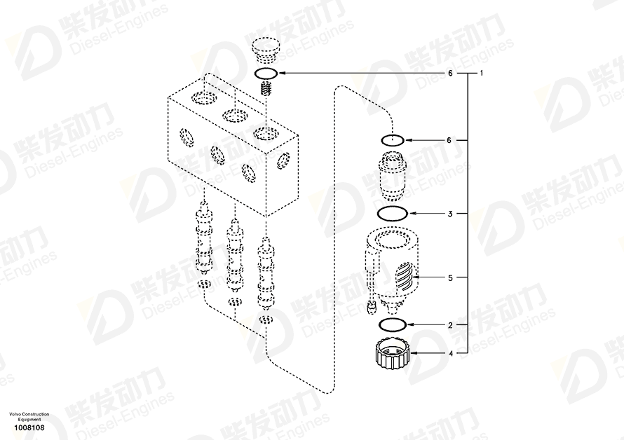 VOLVO O-ring SA14503077 Drawing VOLVO O-ring SA14503077 Drawing