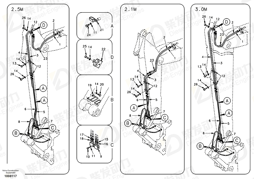 VOLVO Block SA1174-56320 Drawing