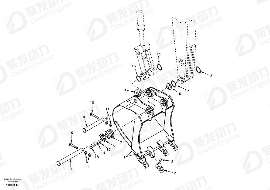 VOLVO Bushing SA1172-01081 Drawing