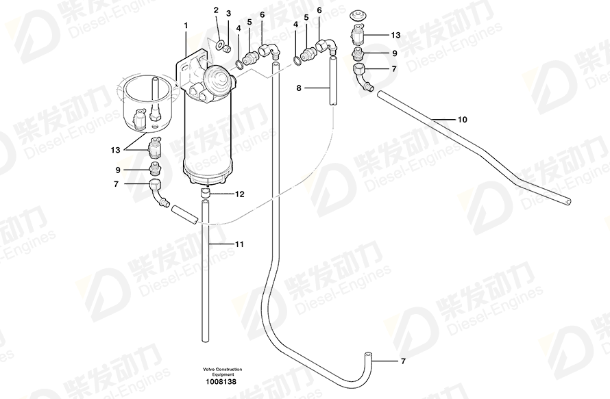 VOLVO Bowl 3943382 Drawing