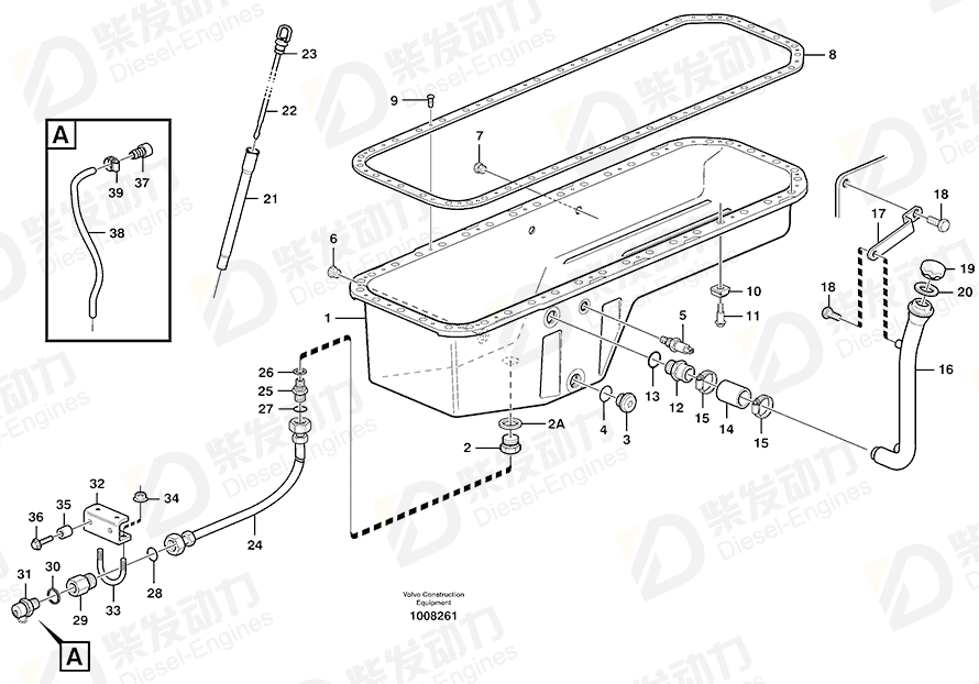 VOLVO Dipstick 4772191 Drawing