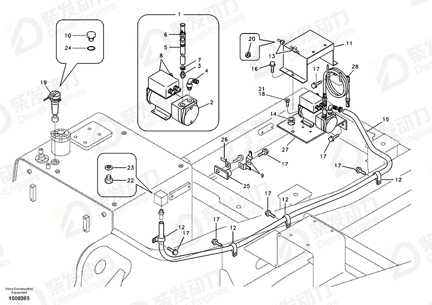 VOLVO Stopping device 14529313 Drawing
