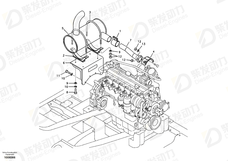 VOLVO Bracket 14519158 Drawing