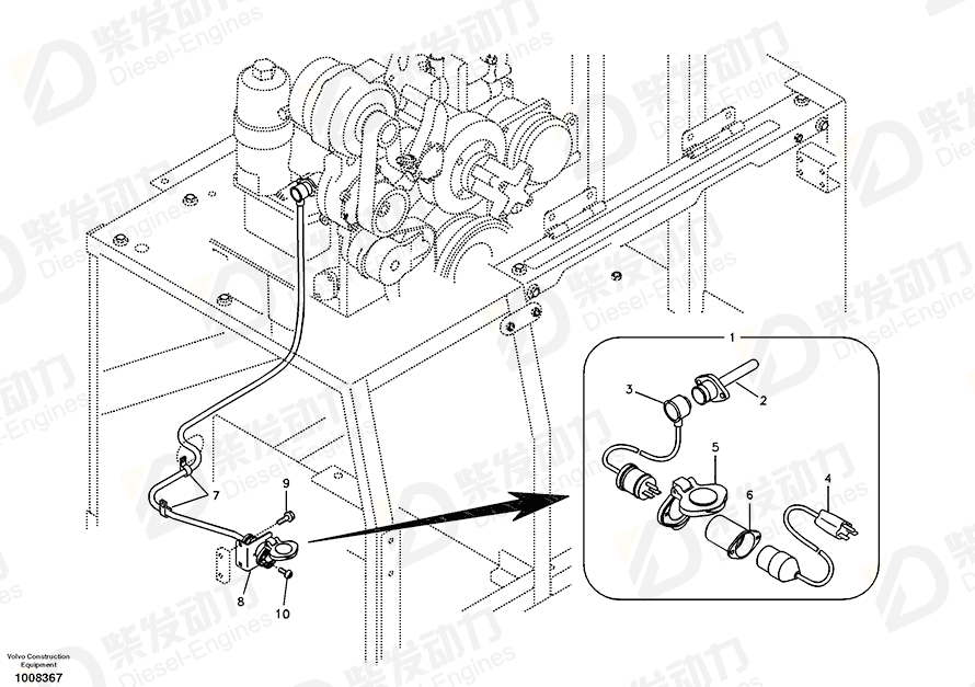 VOLVO Heater 14510483 Drawing