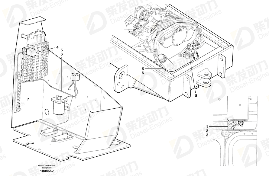 VOLVO Timer relay 11039550 Drawing VOLVO Timer relay 11039550 Drawing