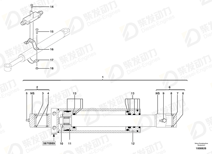 VOLVO Nut 5640198 Drawing