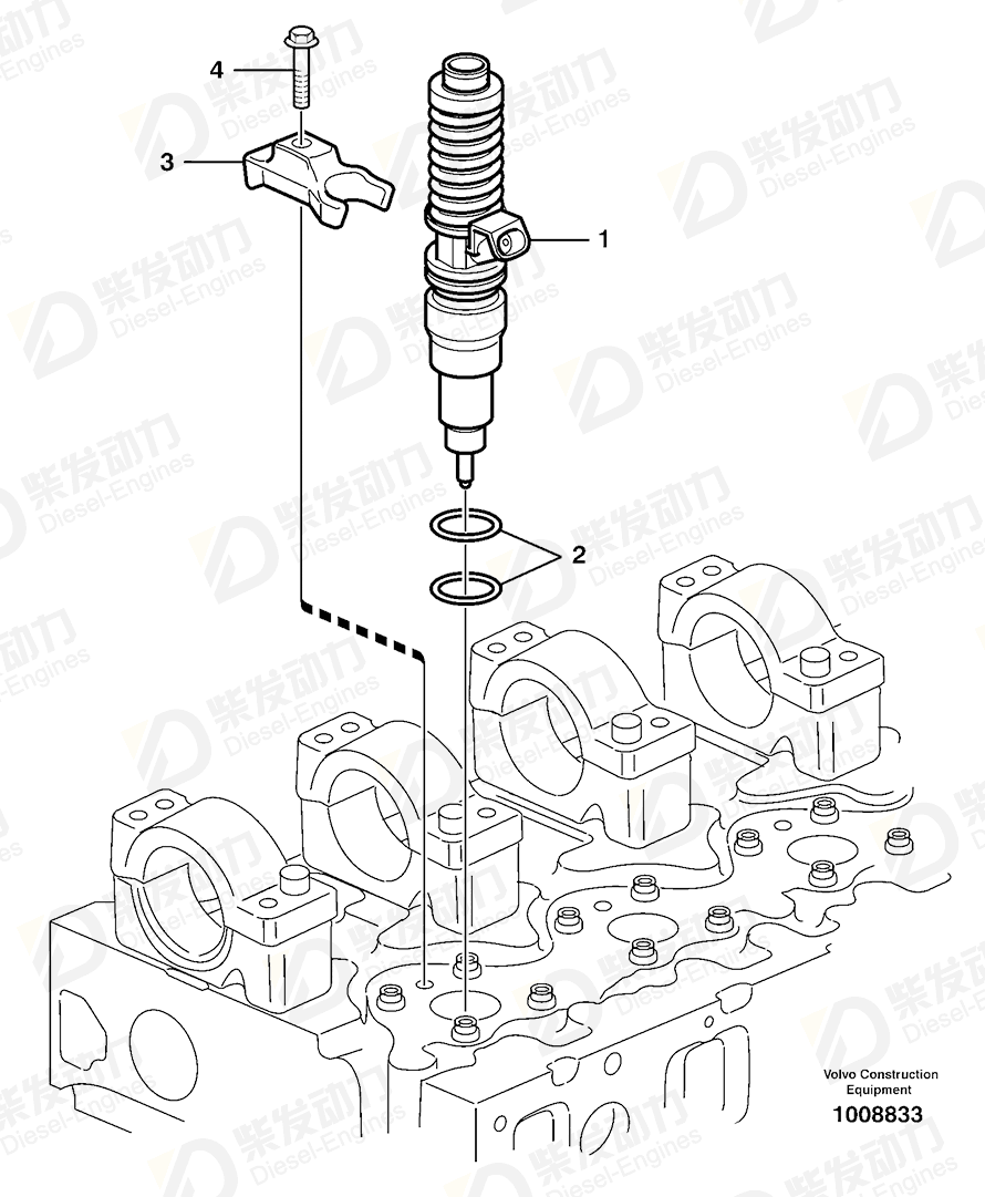 VOLVO Injector 21028884 Drawing