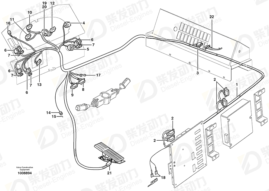 VOLVO Receptacle housing 978309 Drawing
