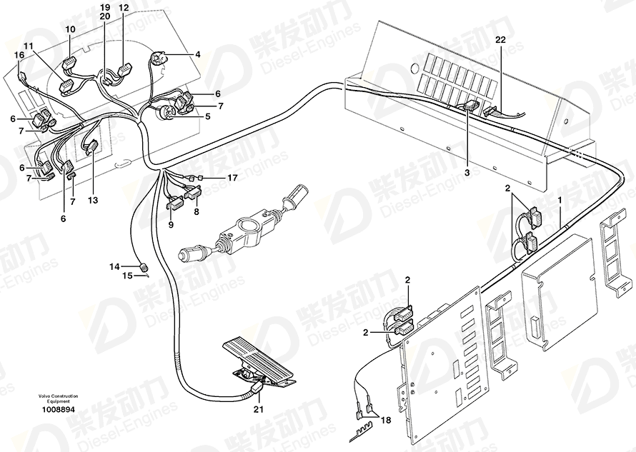 VOLVO Housing 978310 Drawing