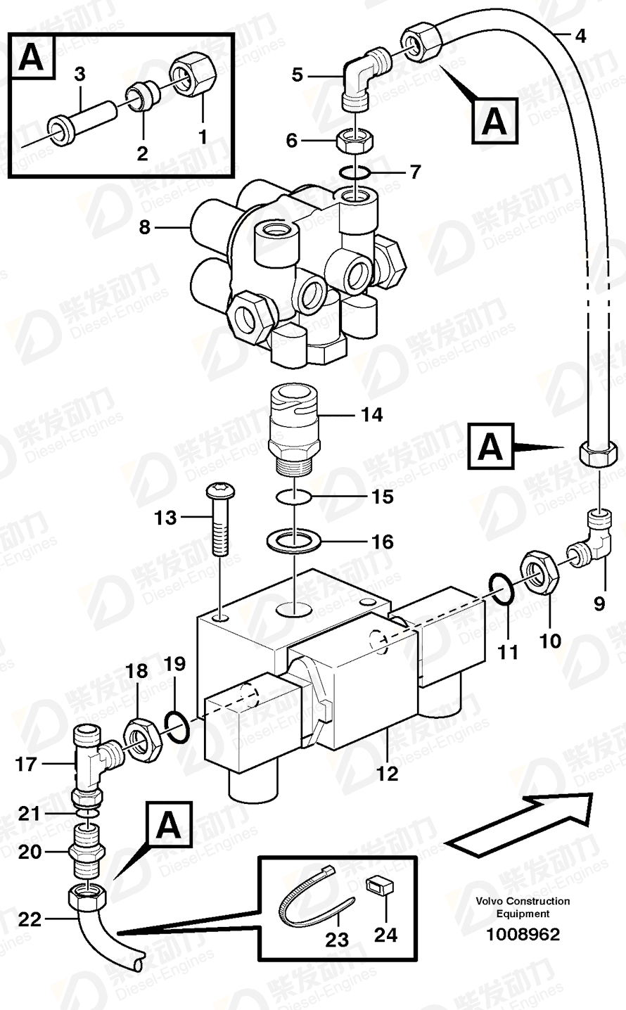 VOLVO Handbrake 11115538 Drawing