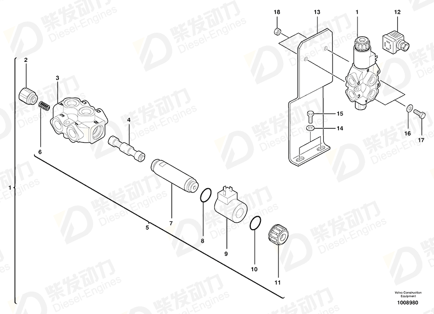 VOLVO Selector 5360357 Drawing