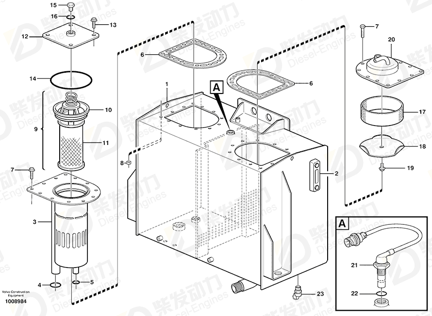 VOLVO O-ring 930932 Drawing