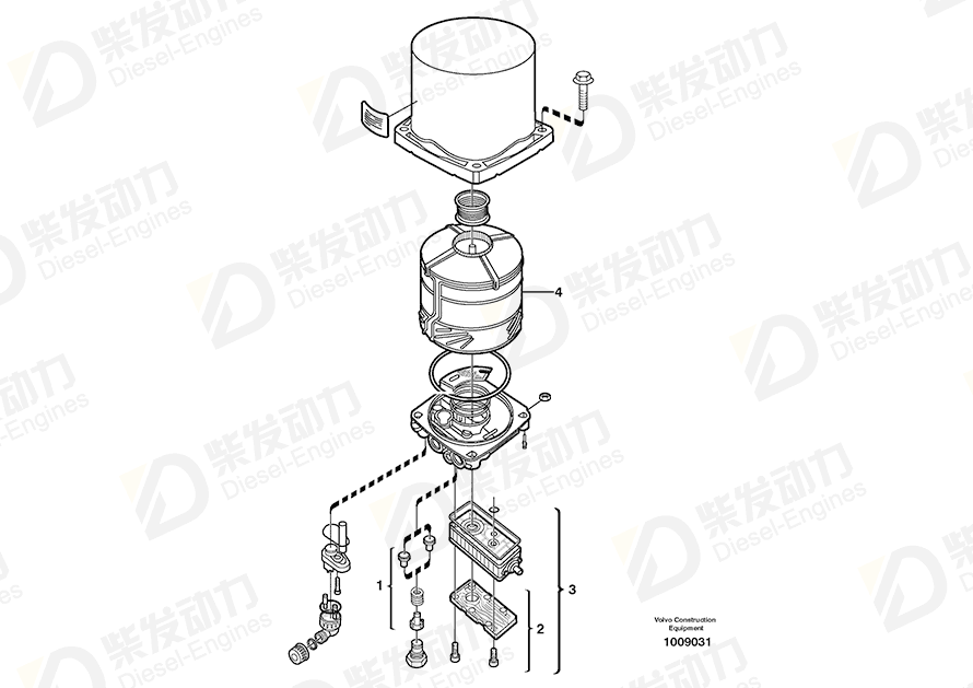 VOLVO Receiver drier 20401656 Drawing VOLVO Receiver drier 20401656 Drawing
