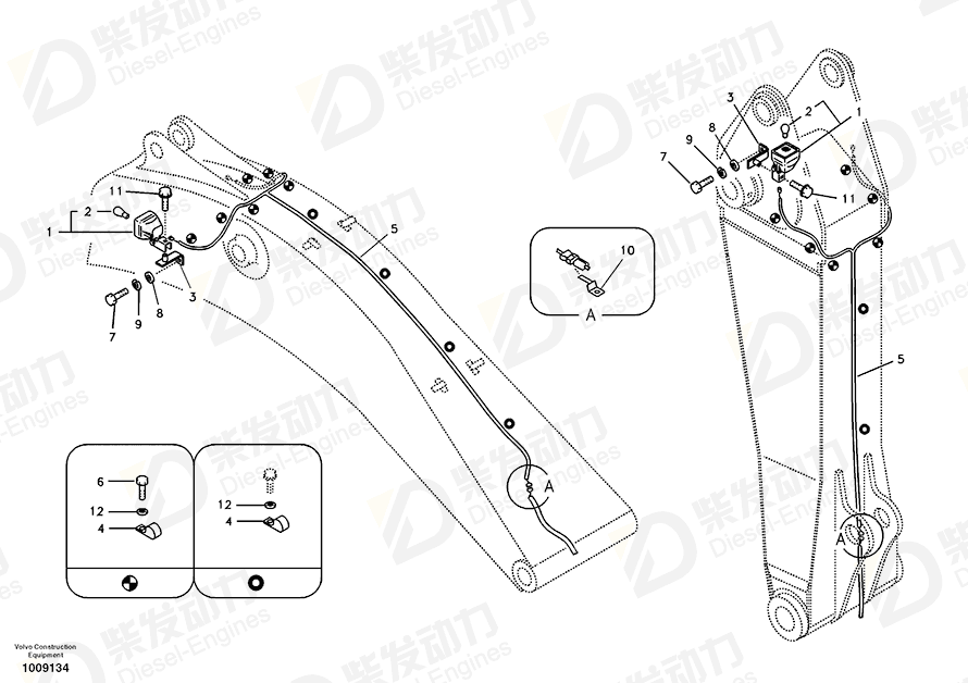 VOLVO Cable harness 14530405 Drawing VOLVO Cable harness 14530405 Drawing