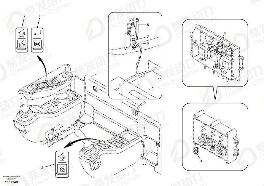 VOLVO Wire harness 14511144 Drawing VOLVO Wire harness 14511144 Drawing