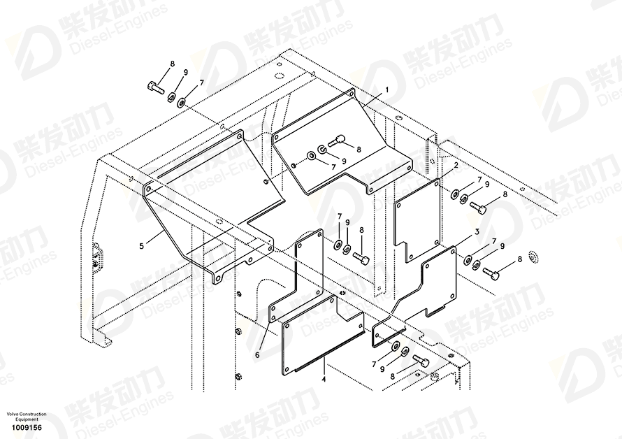 VOLVO Cover 14509829 Drawing