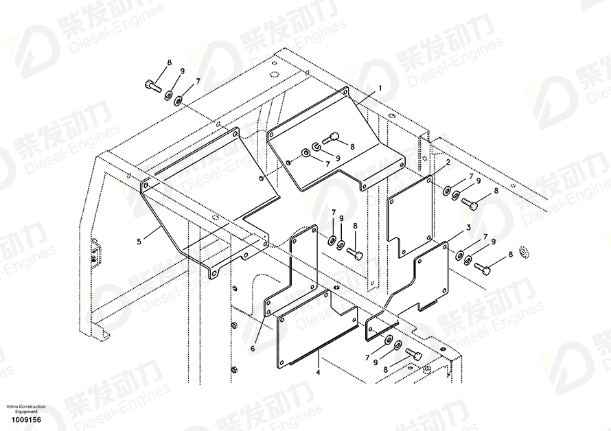 VOLVO Cover 14511003 Drawing