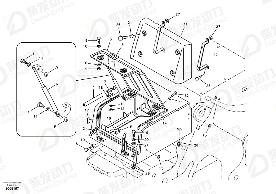 VOLVO Tool box 14521942 Drawing
