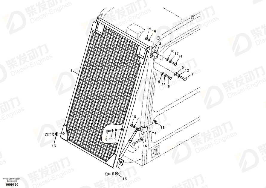 VOLVO Bracket 14514369 Drawing