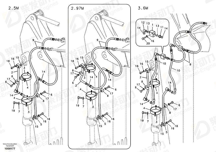 VOLVO Pipe 14515878 Drawing