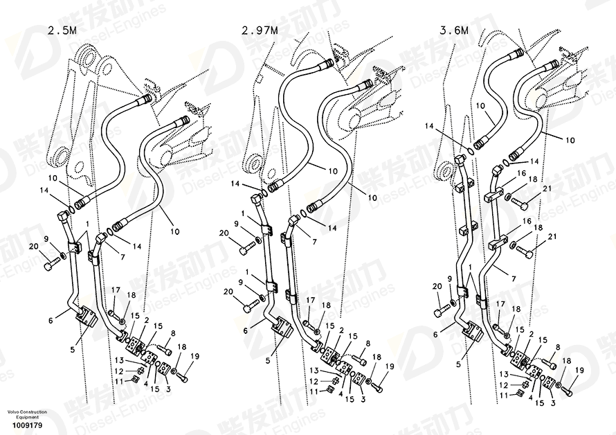 VOLVO Pipe 14511356 Drawing