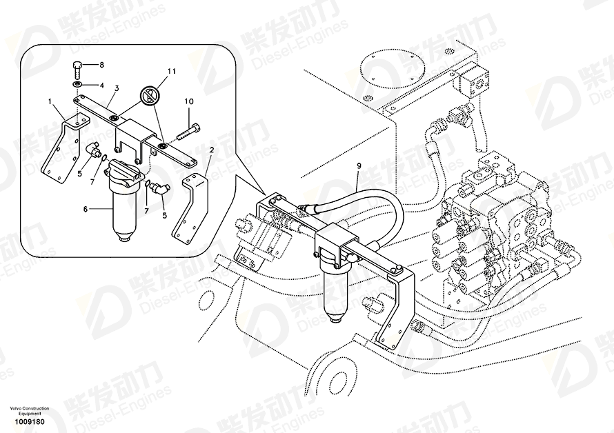 VOLVO Bracket 14514633 Drawing