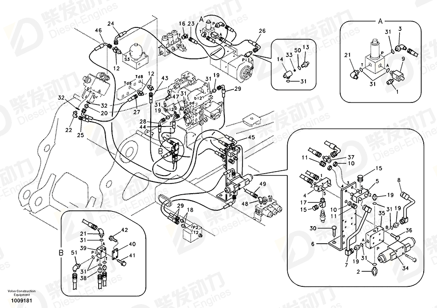 VOLVO HOSE SA9453-02212 Drawing