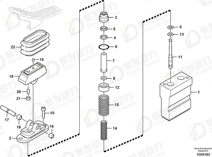 VOLVO Control plunger SA8230-19510 Drawing