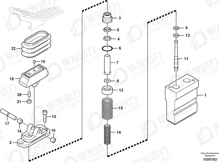 VOLVO Spring Seat 14500151 Drawing