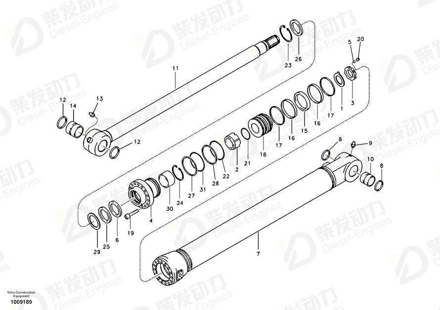 VOLVO Back-up ring 14880839 Drawing