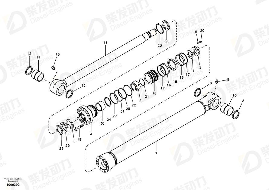 VOLVO Lock nut SA1146-06910 Drawing