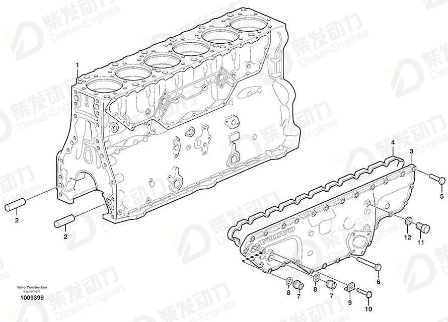 VOLVO Gasket kit 1677656 Drawing VOLVO Gasket kit 1677656 Drawing