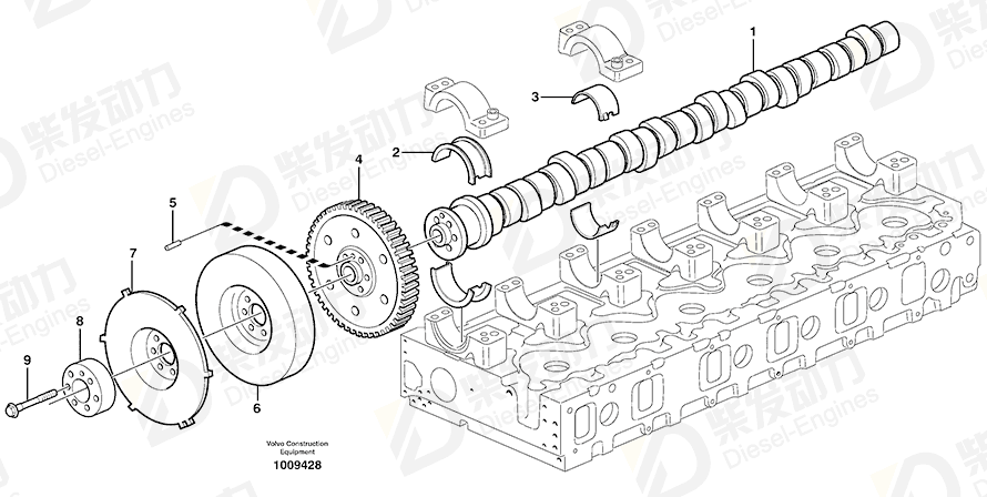 VOLVO Flange screw 20441079 Drawing