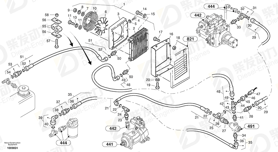 VOLVO Nipple 941582 Drawing