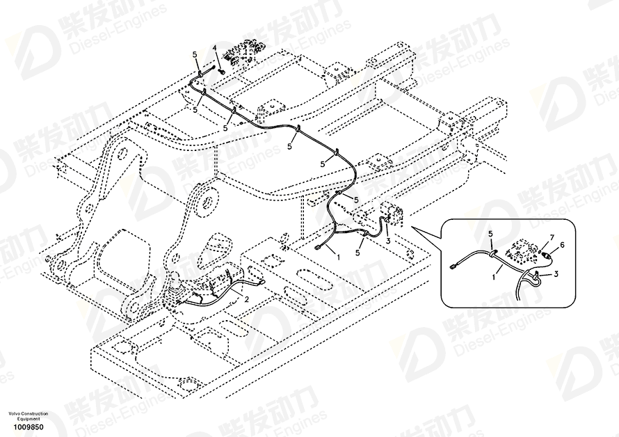 VOLVO Wire harness 14519885 Drawing