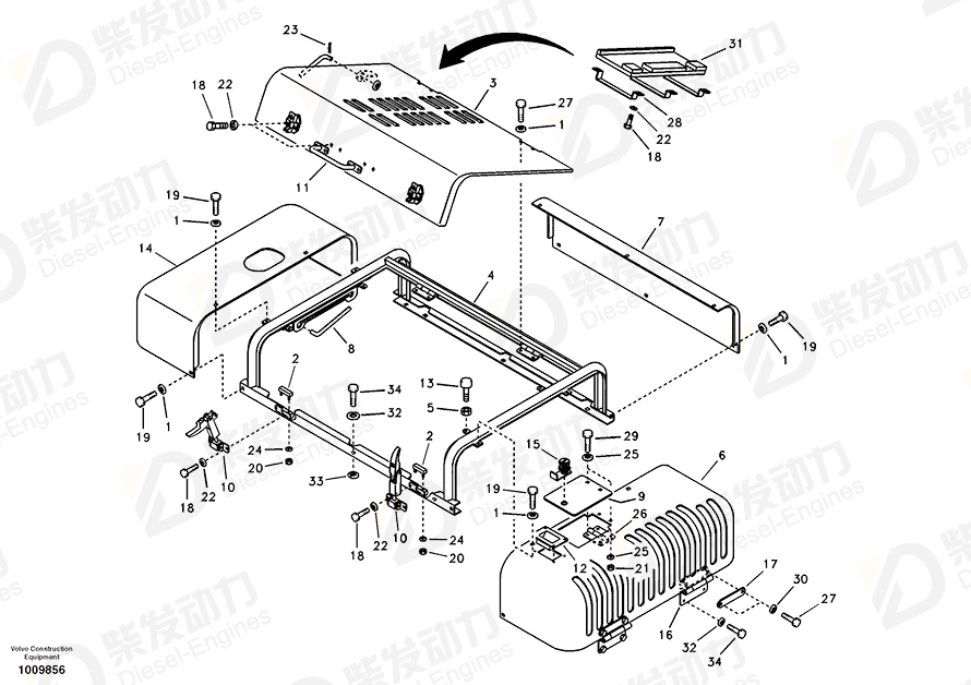 VOLVO Cover 14524931 Drawing
