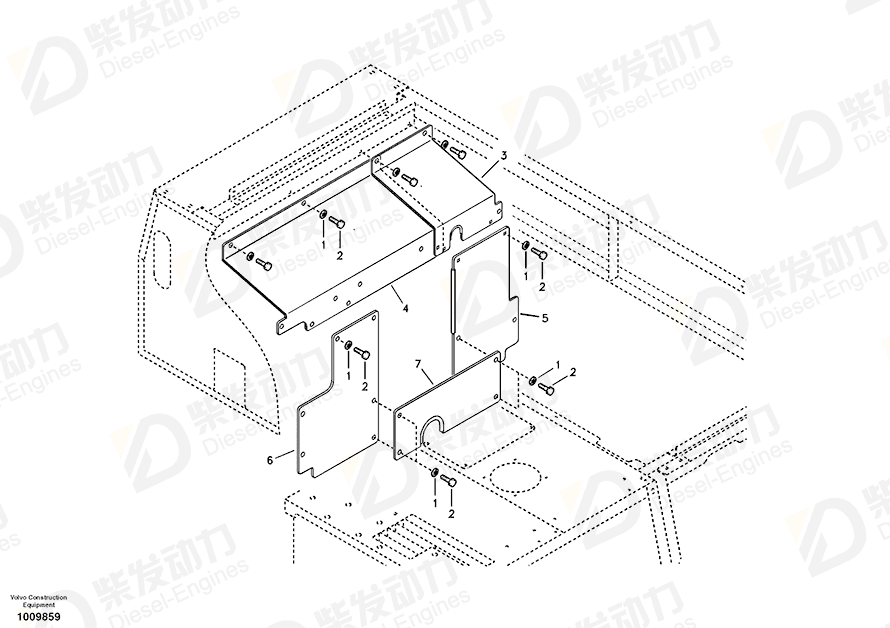 VOLVO Cover 14519859 Drawing